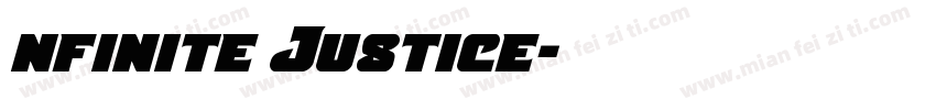 nfinite Justice字体转换